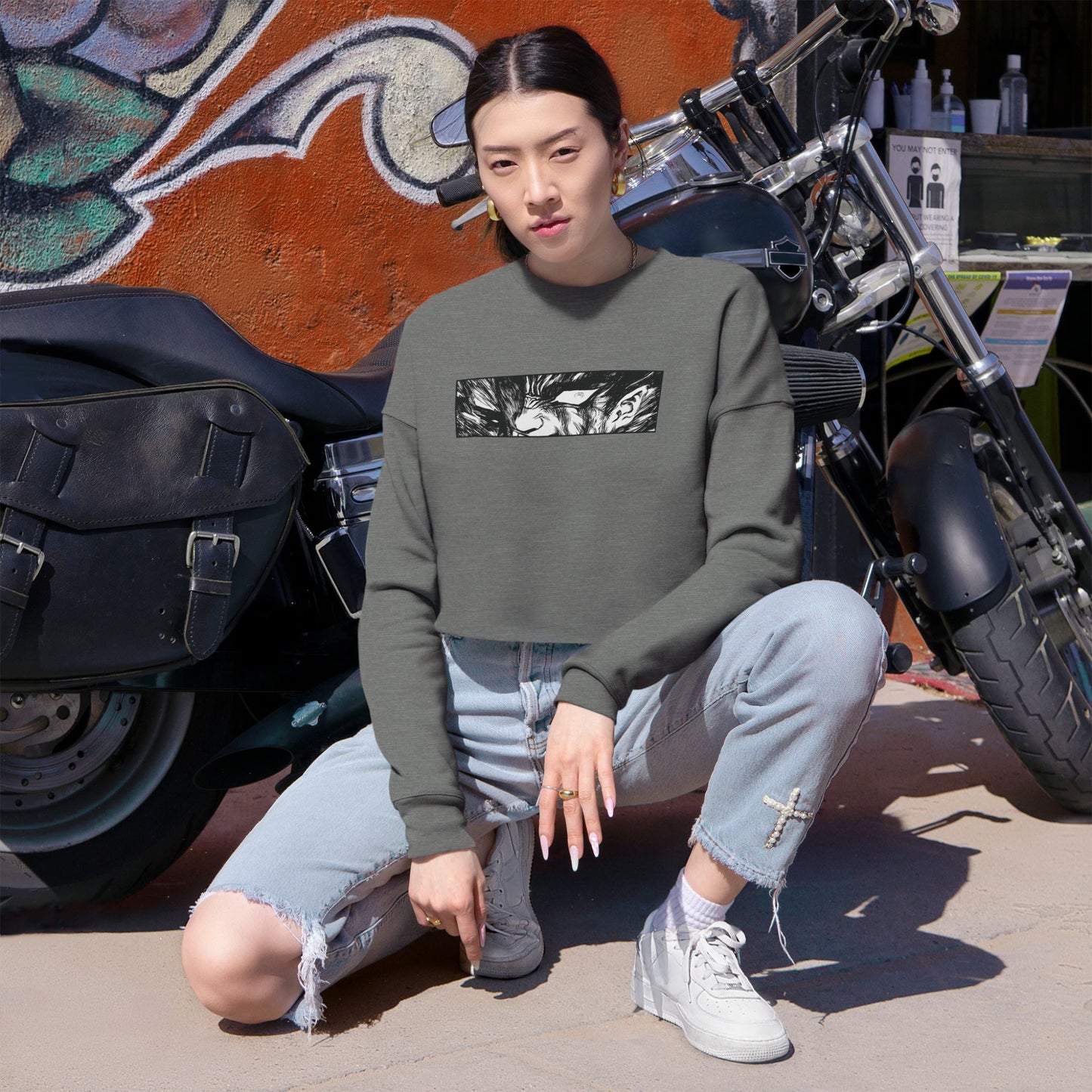 Vengeful Spirit Berserk Premium Cropped Sweatshirt